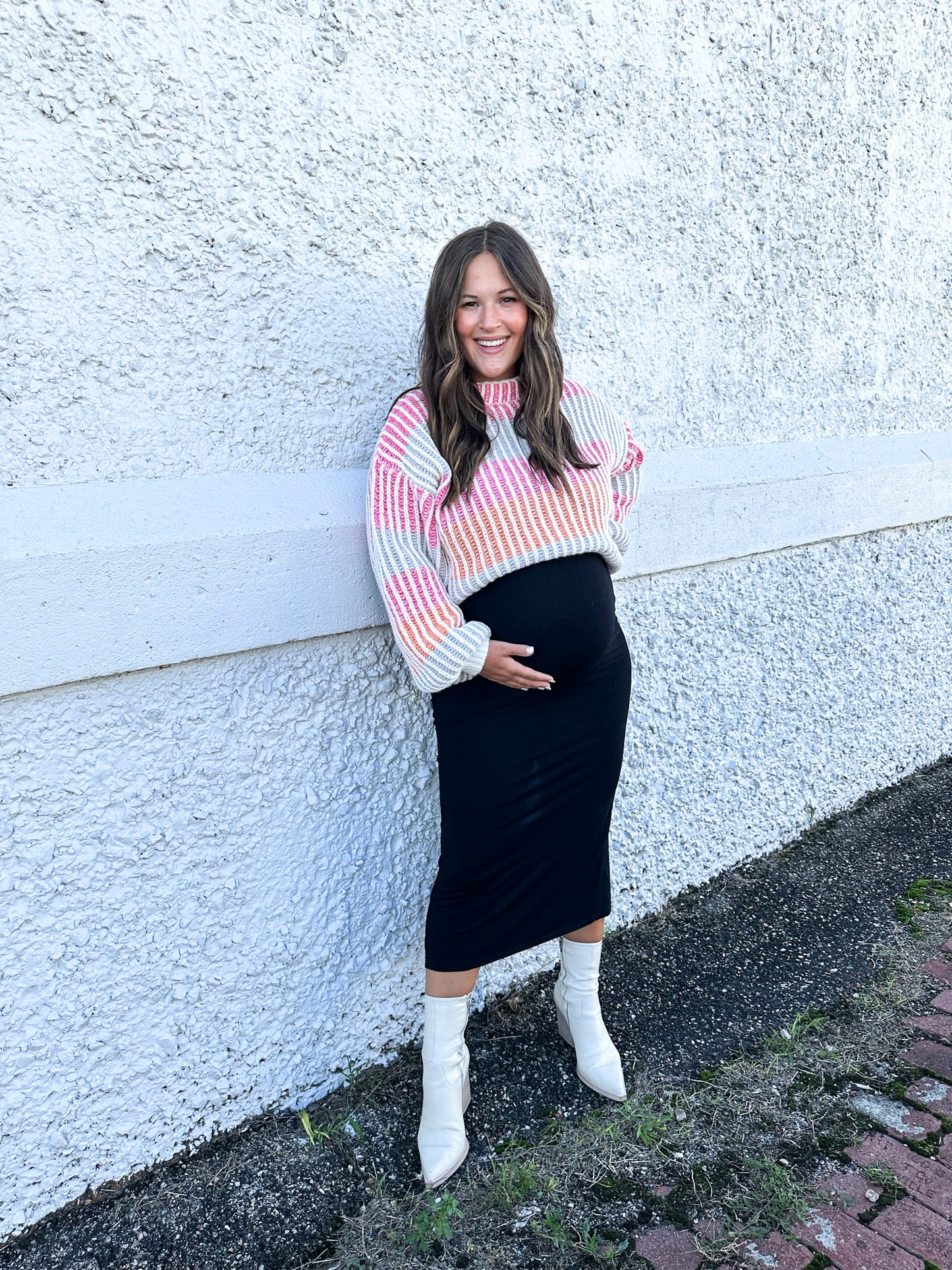 MULTI COLOR STRIPED SWEATER