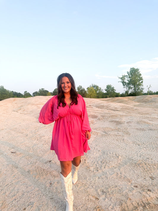 PINK MINI DRESS